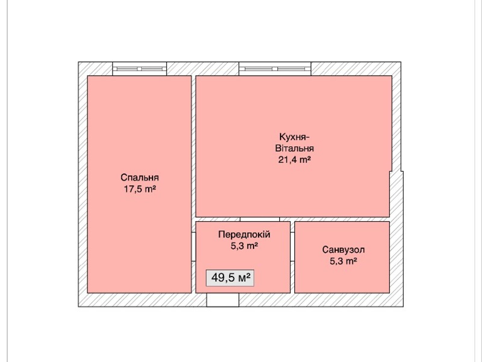 Продажа однокомнатной квартиры в Виннице, на пер. Сквозной, район Славянка фото 1