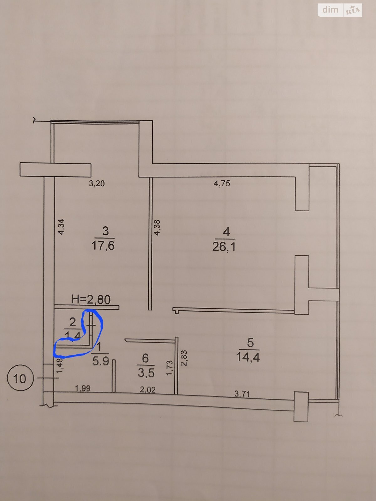 Продаж двокімнатної квартири в Вінниці, на вул. Польова 4, район Слов'янка фото 1