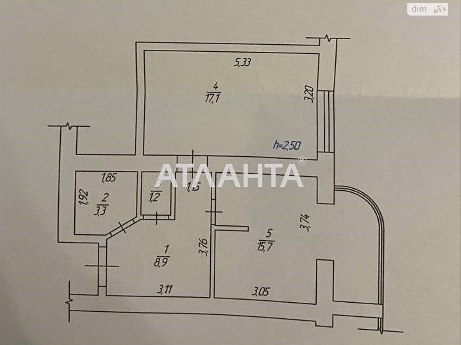 Продаж однокімнатної квартири в Вінниці, на вул. Костя Широцького, район Старе місто фото 1