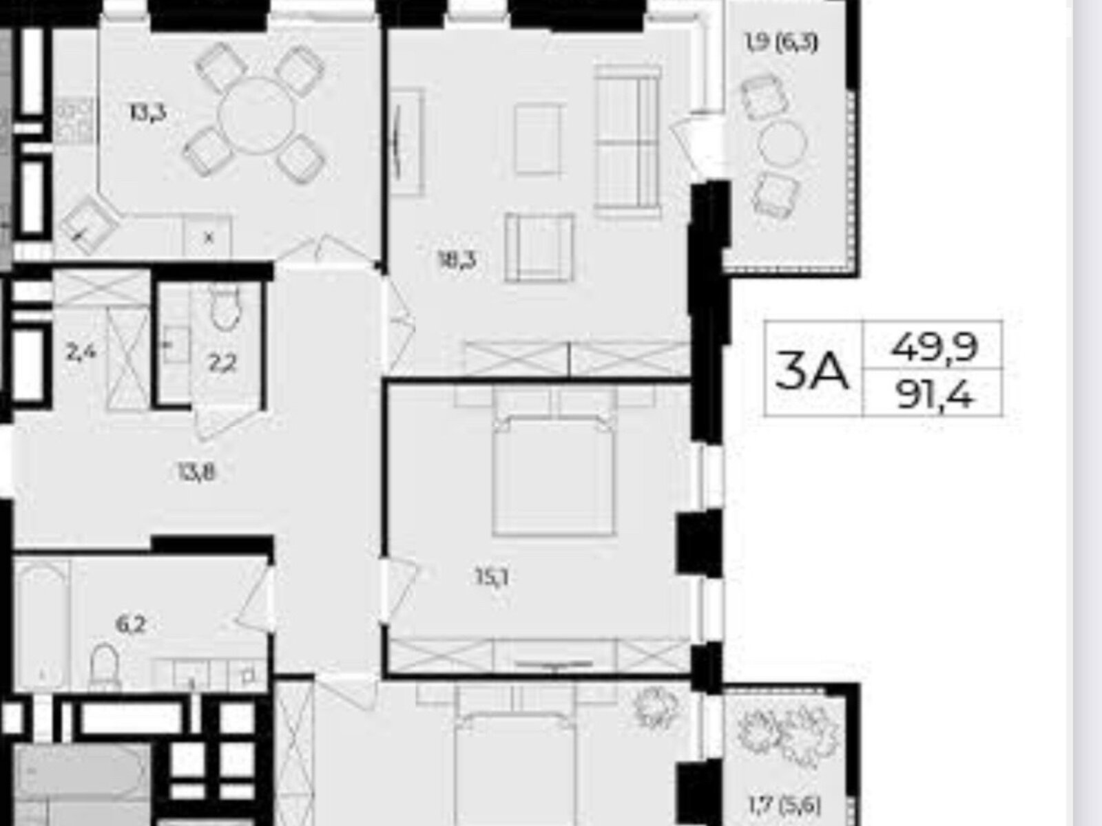 Продаж трикімнатної квартири в Вінниці, на пров. Цегельний 18 , район Центр фото 1 Продаж трикімнатної квартири в Вінниці, на пров. Цегельний 18 , район Центр фото 1
