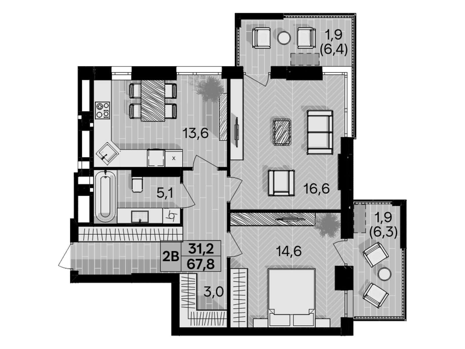 Продажа двухкомнатной квартиры в Виннице, на пер. Кирпичный 12, район Центр фото 1 Продажа двухкомнатной квартиры в Виннице, на пер. Кирпичный 12, район Центр фото 1