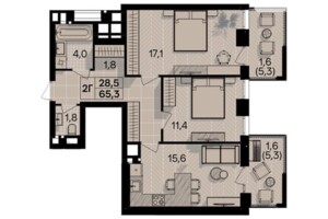 Продаж двокімнатної квартири в Вінниці, на пров. Цегельний 18 корпус 5/1, район Центр фото 2 Продаж двокімнатної квартири в Вінниці, на пров. Цегельний 18 корпус 5/1, район Центр фото 2