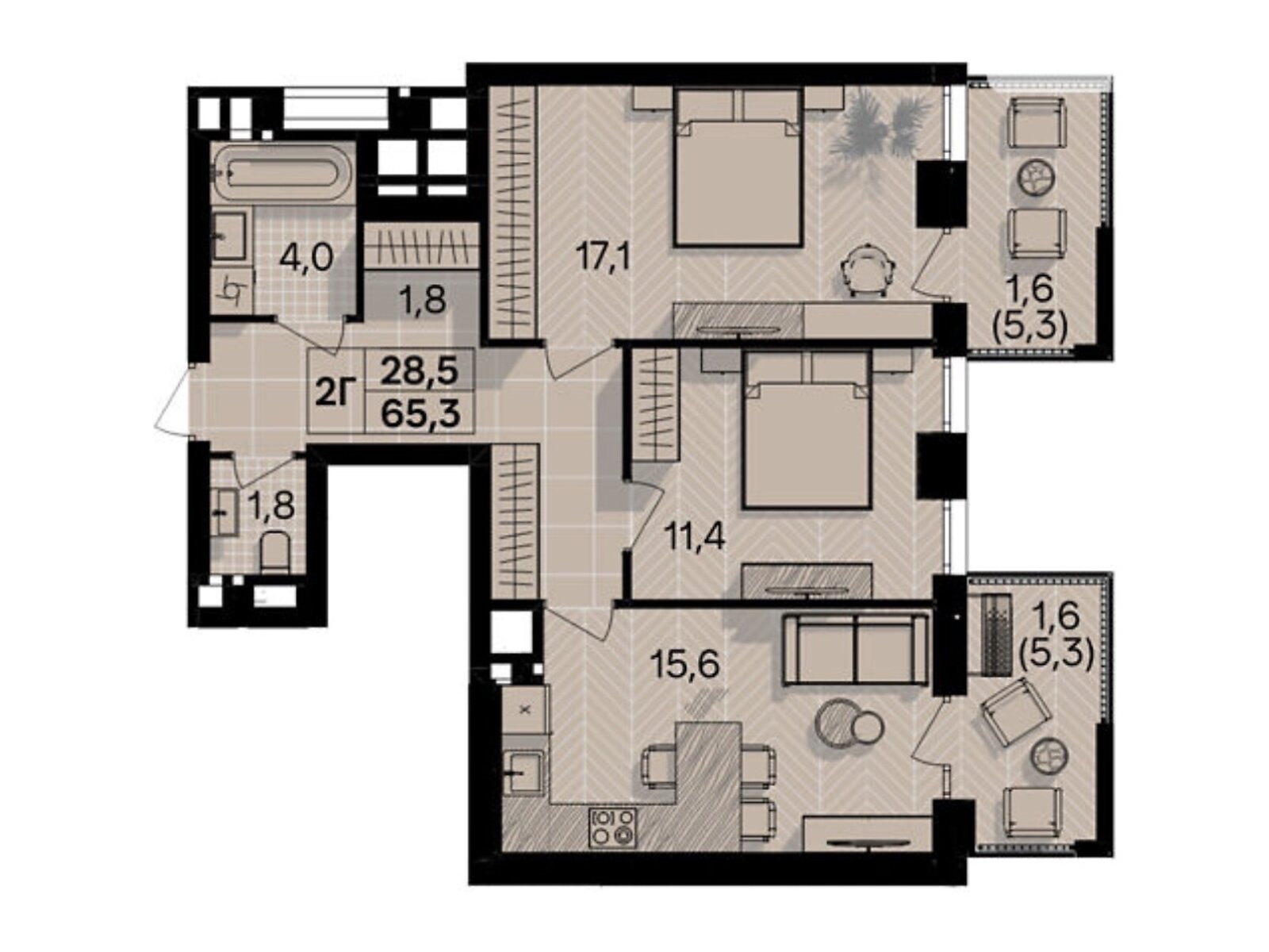Продаж двокімнатної квартири в Вінниці, на пров. Цегельний 18 корпус 5/1, район Центр фото 1 Продаж двокімнатної квартири в Вінниці, на пров. Цегельний 18 корпус 5/1, район Центр фото 1