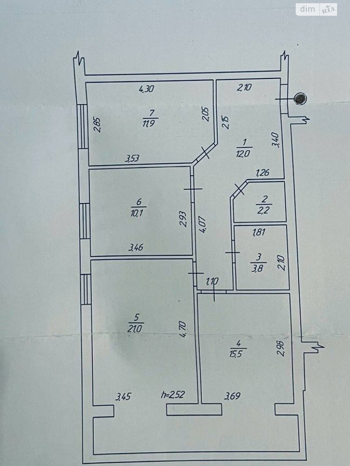 Продаж трикімнатної квартири в Вінниці, на вул. Костянтина Василенка, район Вишенька фото 1