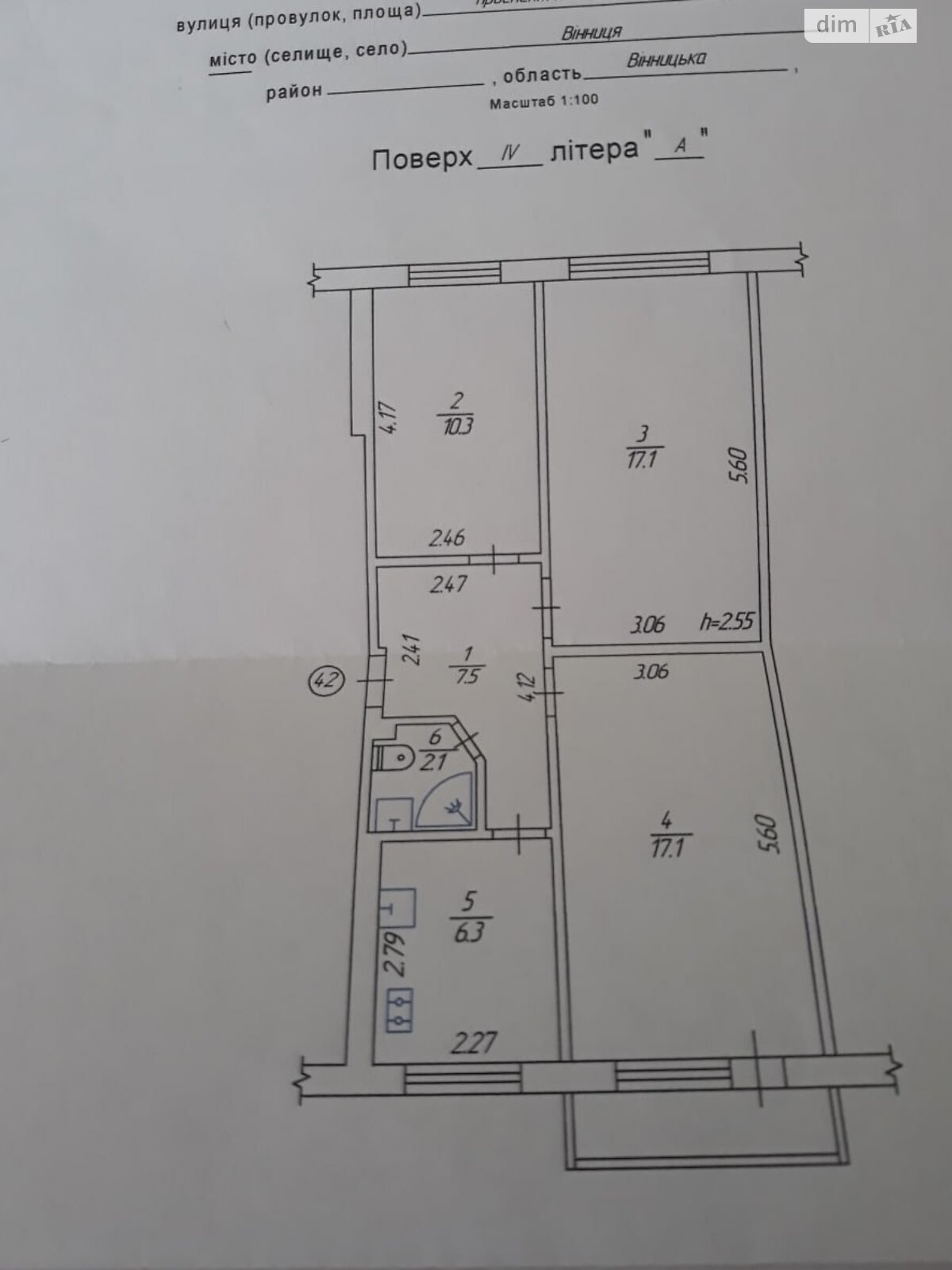 Продаж трикімнатної квартири в Вінниці, на просп. Юності, район Вишенька фото 1