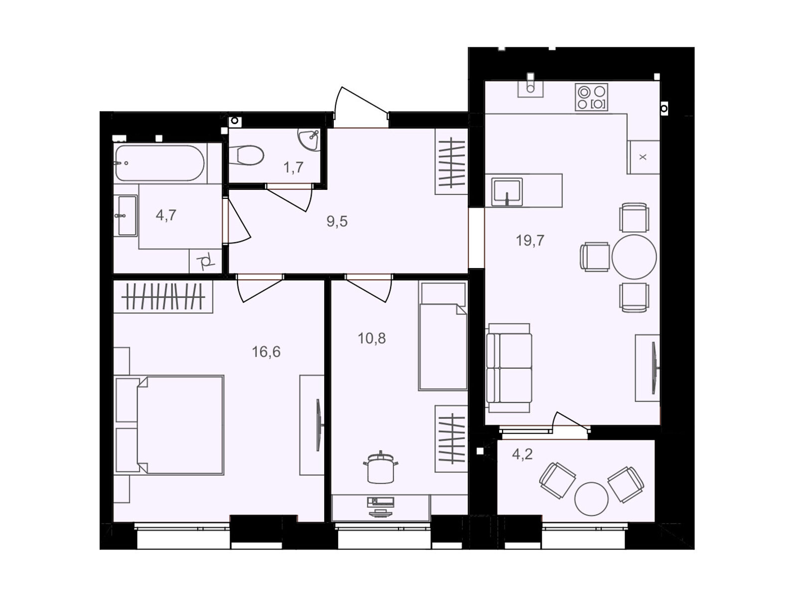 Продаж двокімнатної квартири в Вінниці, на вул. Левка Лук’яненка 16Б, район Тяжилів фото 1 Продаж двокімнатної квартири в Вінниці, на вул. Левка Лук’яненка 16Б, район Тяжилів фото 1