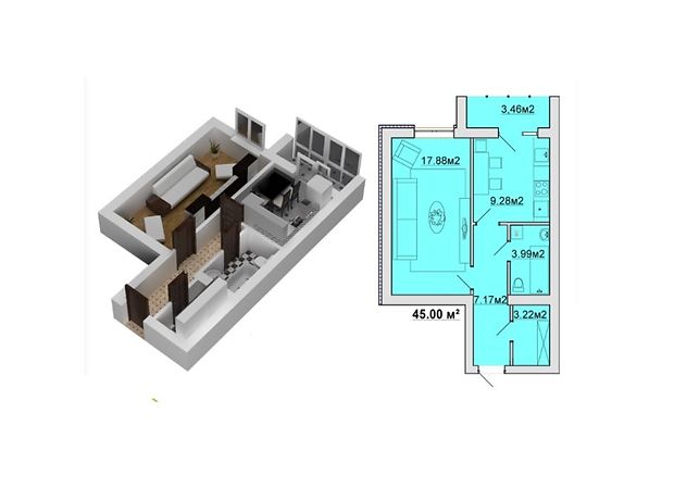 Продажа квартиры, 1 ком., Винница, р‑н. Зарванцы, Одесская улица Продажа квартиры, 1 ком., Винница, р‑н. Зарванцы, Одесская улица