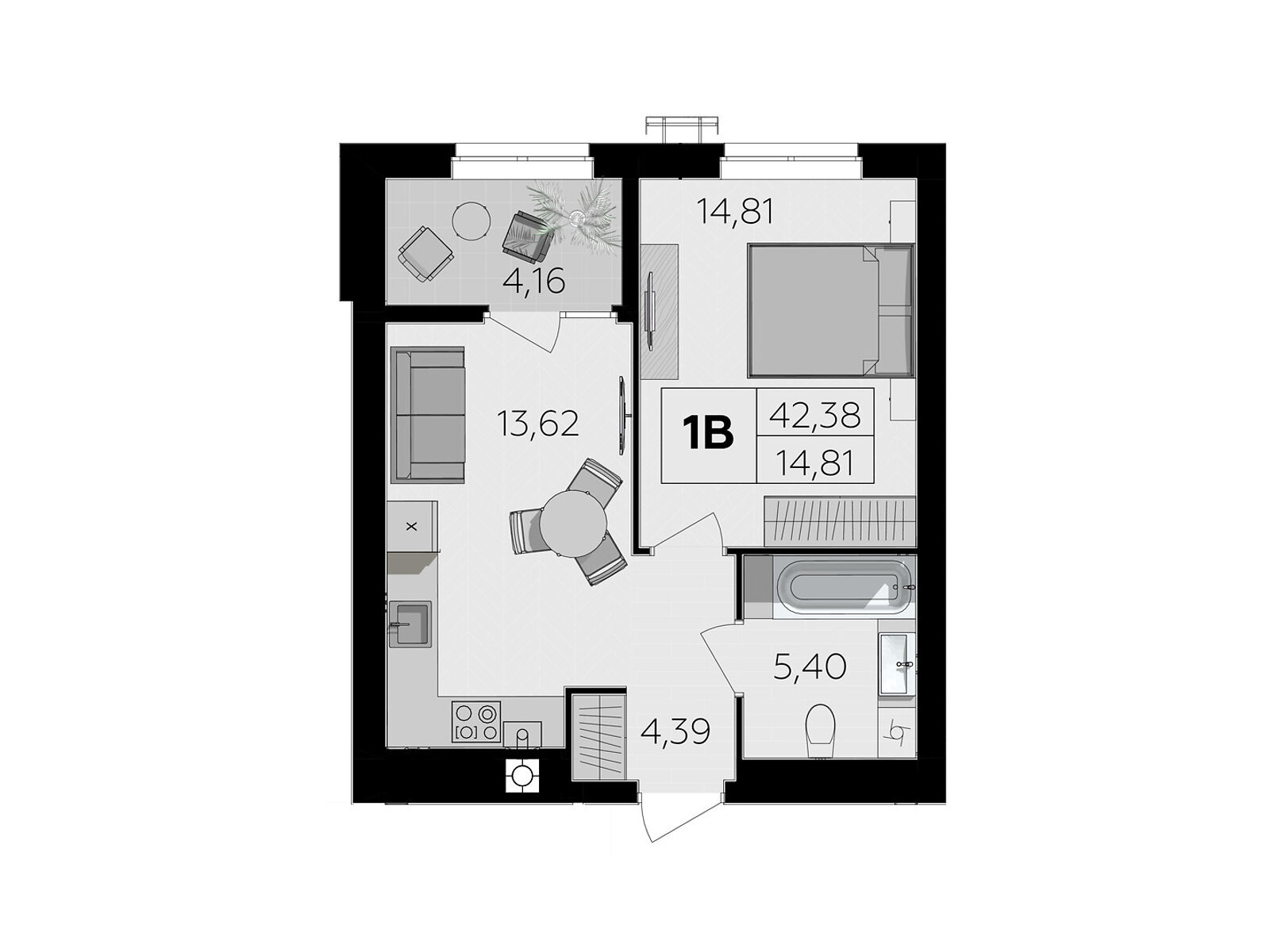 Продажа однокомнатной квартиры в Винницких Хуторах, на шоссе Немировское 94Е, фото 1