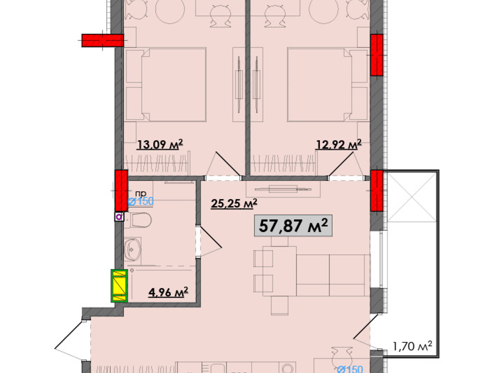 Продаж двокімнатної квартири в Яремчі, на вул. Свободи 251А, район Яремче фото 1