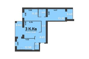 Продажа трехкомнатной квартиры в Запорожье, на ул. Святого Николая 53, район Александровский (Жовтневый) фото 2