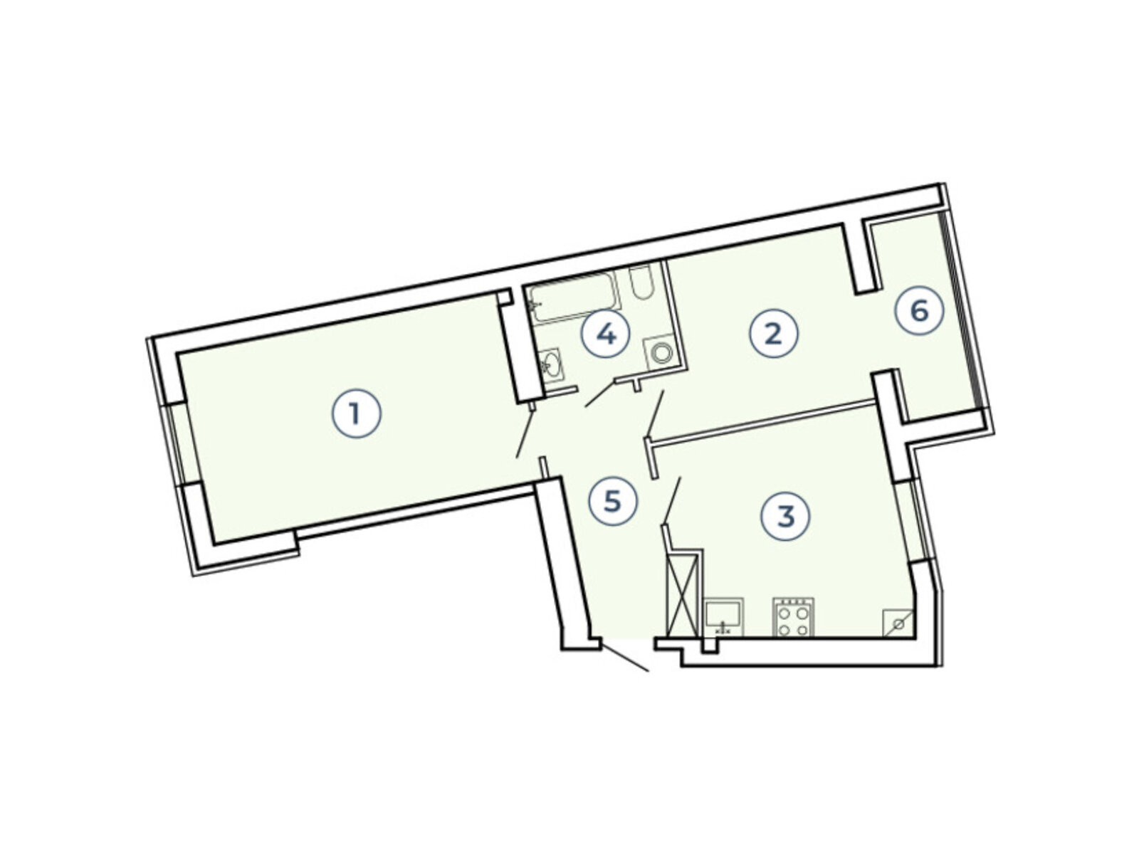 Продажа двухкомнатной квартиры в Запорожье, на ул. Школьная 23, район Александровский (Жовтневый) фото 1