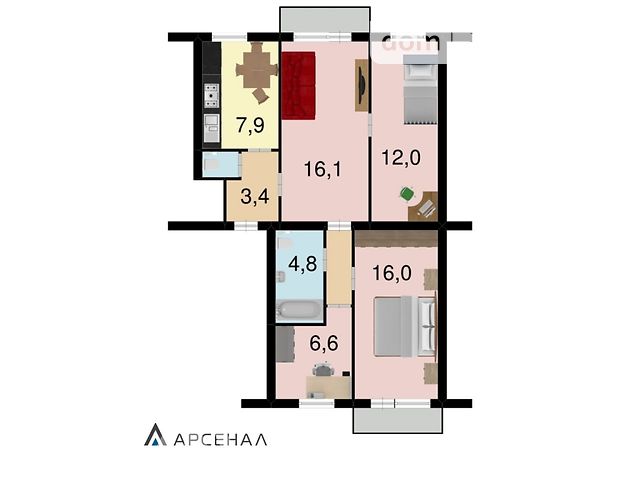 Продажа квартиры, 4 ком., Запорожье, р‑н. Днепровский (Ленинский), Дудыкина 9А Продажа квартиры, 4 ком., Запорожье, р‑н. Днепровский (Ленинский), Дудыкина 9А