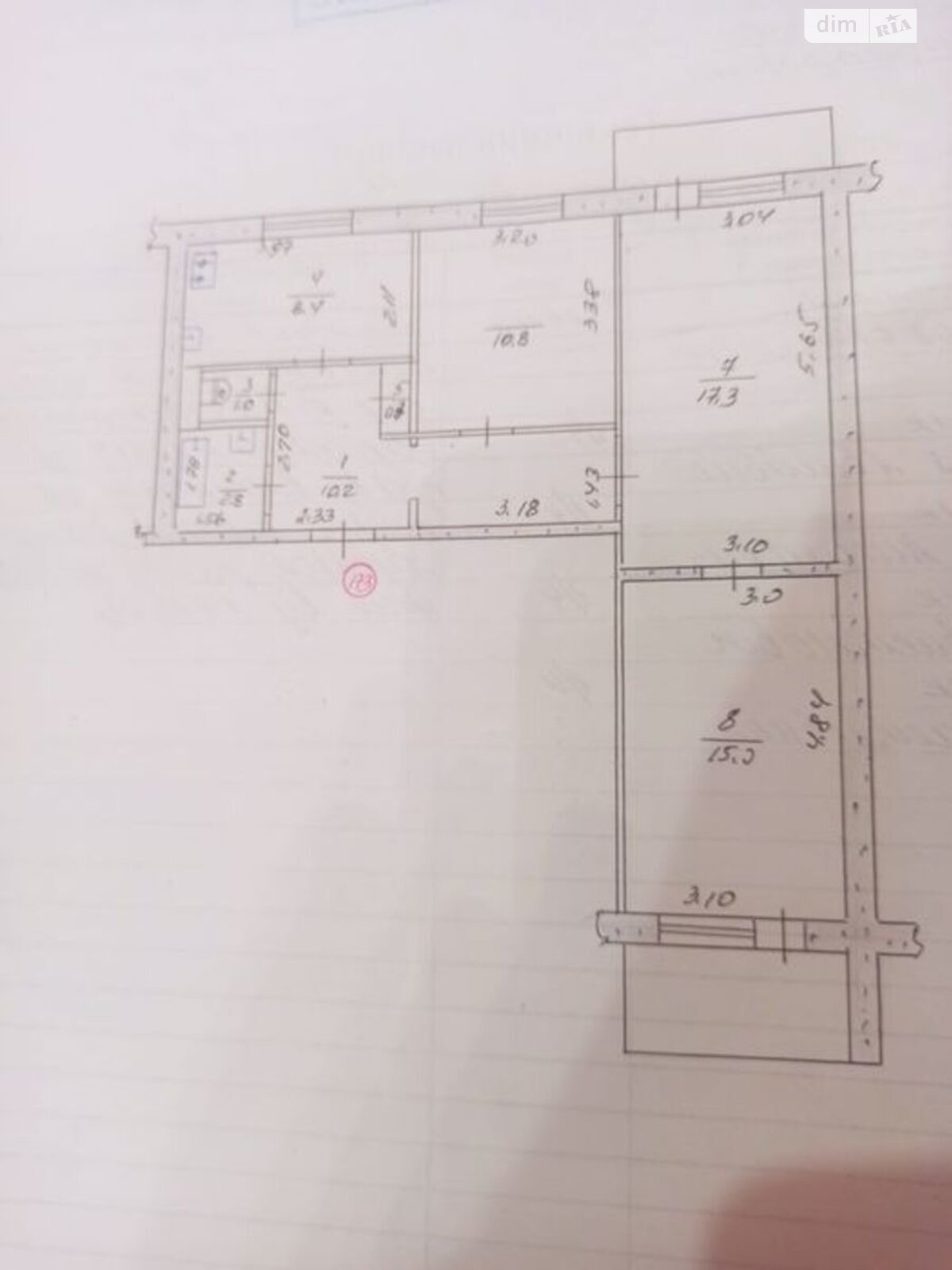 Продаж трикімнатної квартири в Запоріжжі, на вул. Нагнибіди 11, район Комунарський фото 1