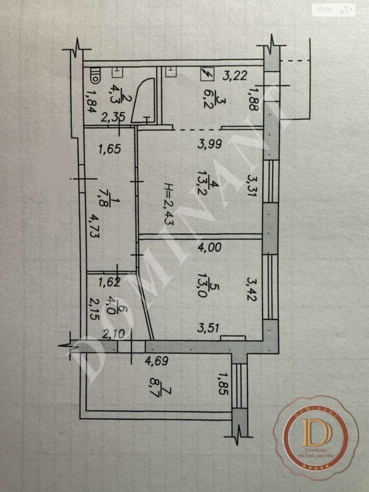 Продажа трехкомнатной квартиры в Запорожье, на ул. Владимира Грищенко, район Вознесеновский (Орджоникидзевский) фото 1