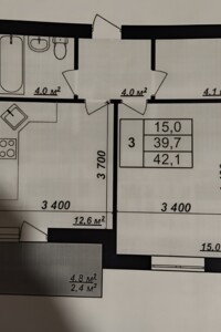Продаж однокімнатної квартири в Зарванцях, на вул. Соснова, кв. 10, фото 2