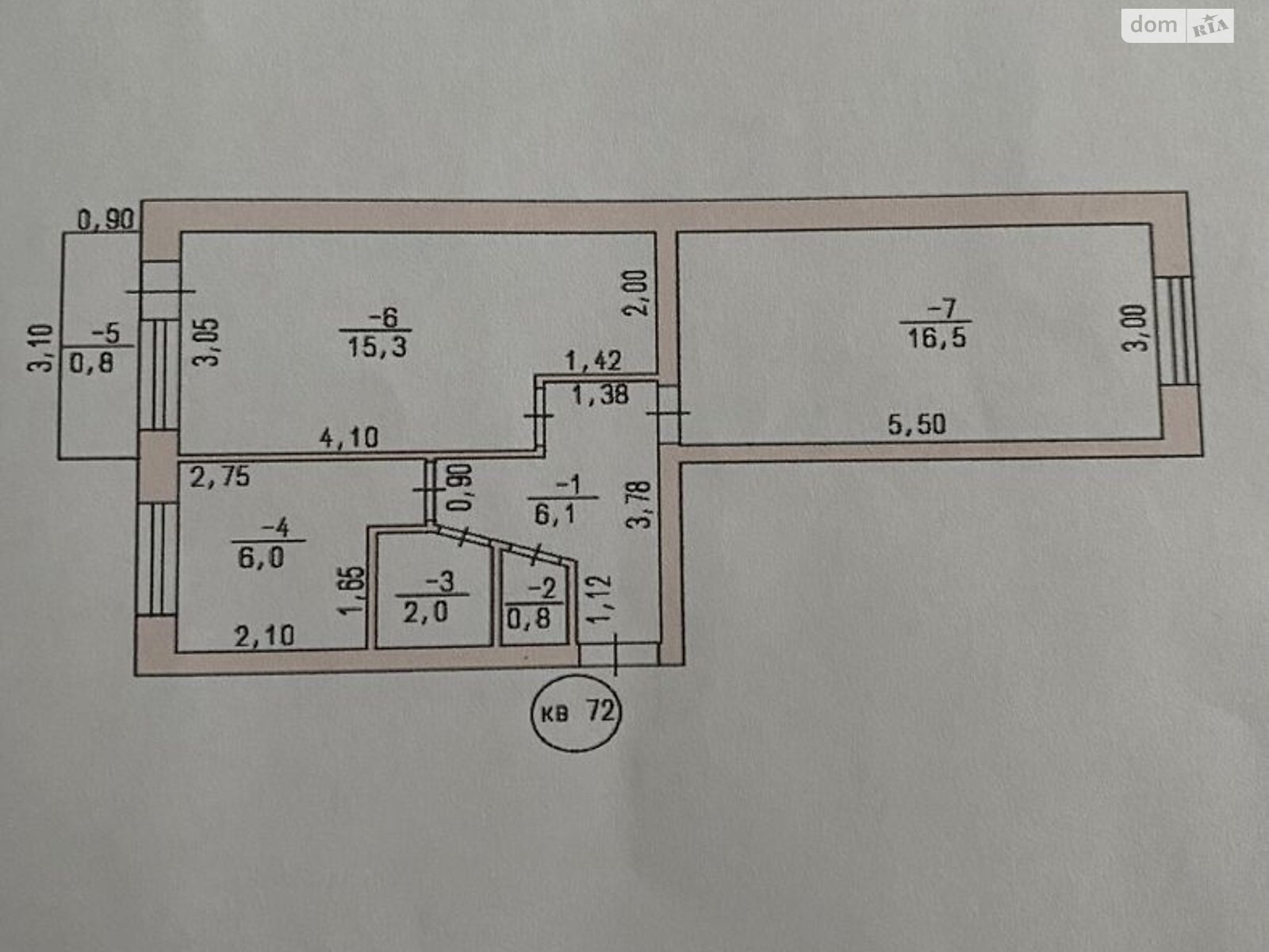 Продажа двухкомнатной квартиры в Затоке, на ул. Черноморская 1, район Центральний фото 1