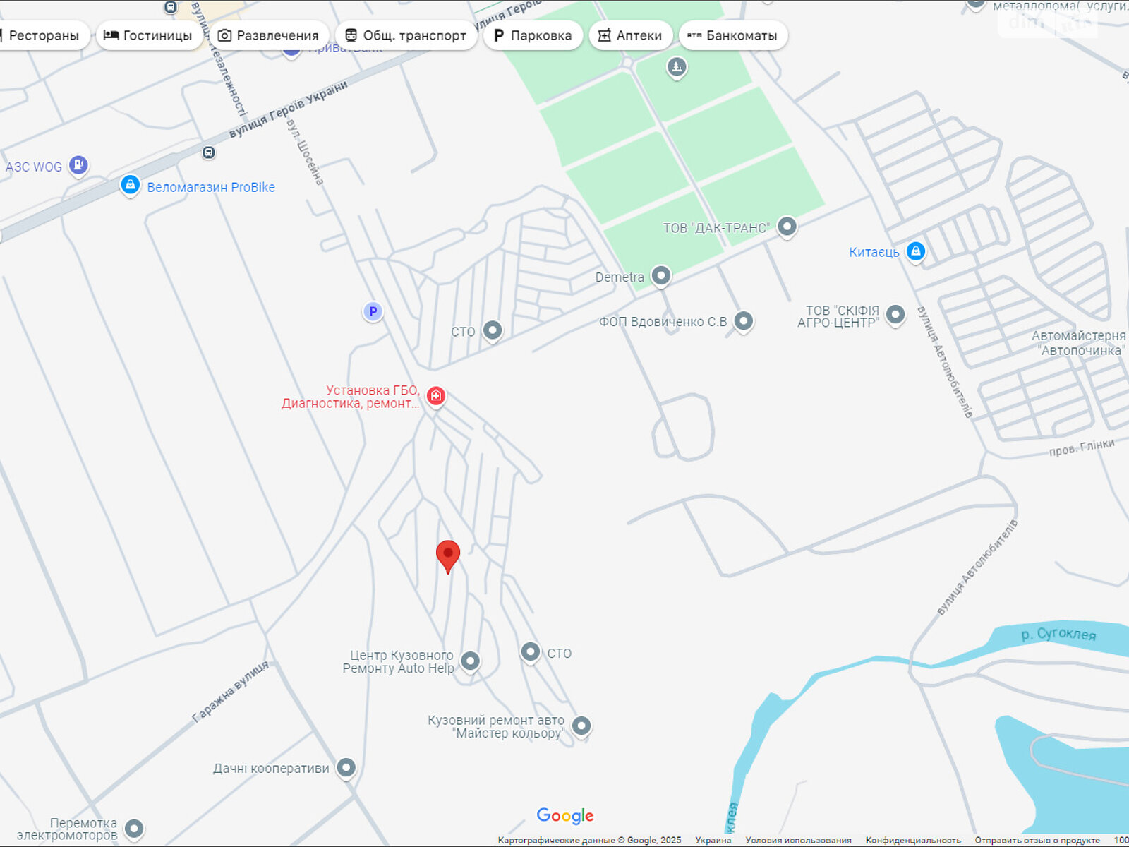 Місце в гаражному кооперативі під легкове авто в Кропивницькому, площа 40 кв.м. фото 1 Місце в гаражному кооперативі під легкове авто в Кропивницькому, площа 40 кв.м. фото 1