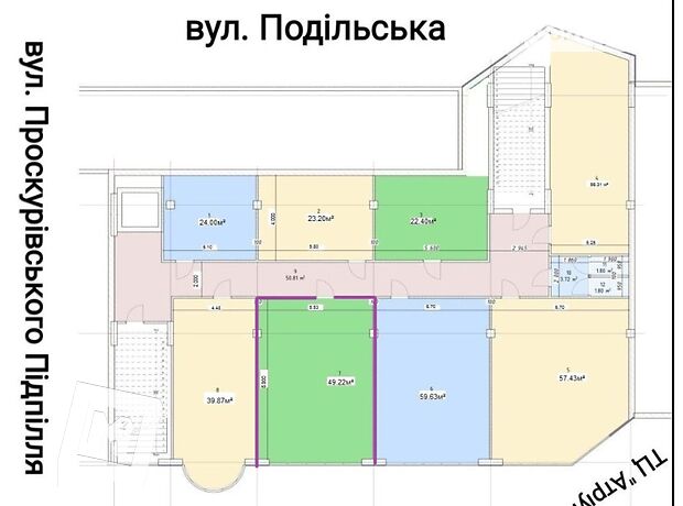 Офісне приміщення на 49.22 кв.м. в Хмельницькому фото 1 Офісне приміщення на 49.22 кв.м. в Хмельницькому фото 1