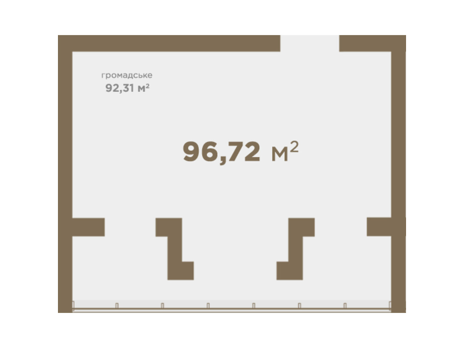 Офисное помещение на 96.72 кв.м. в Ивано-Франковске фото 1