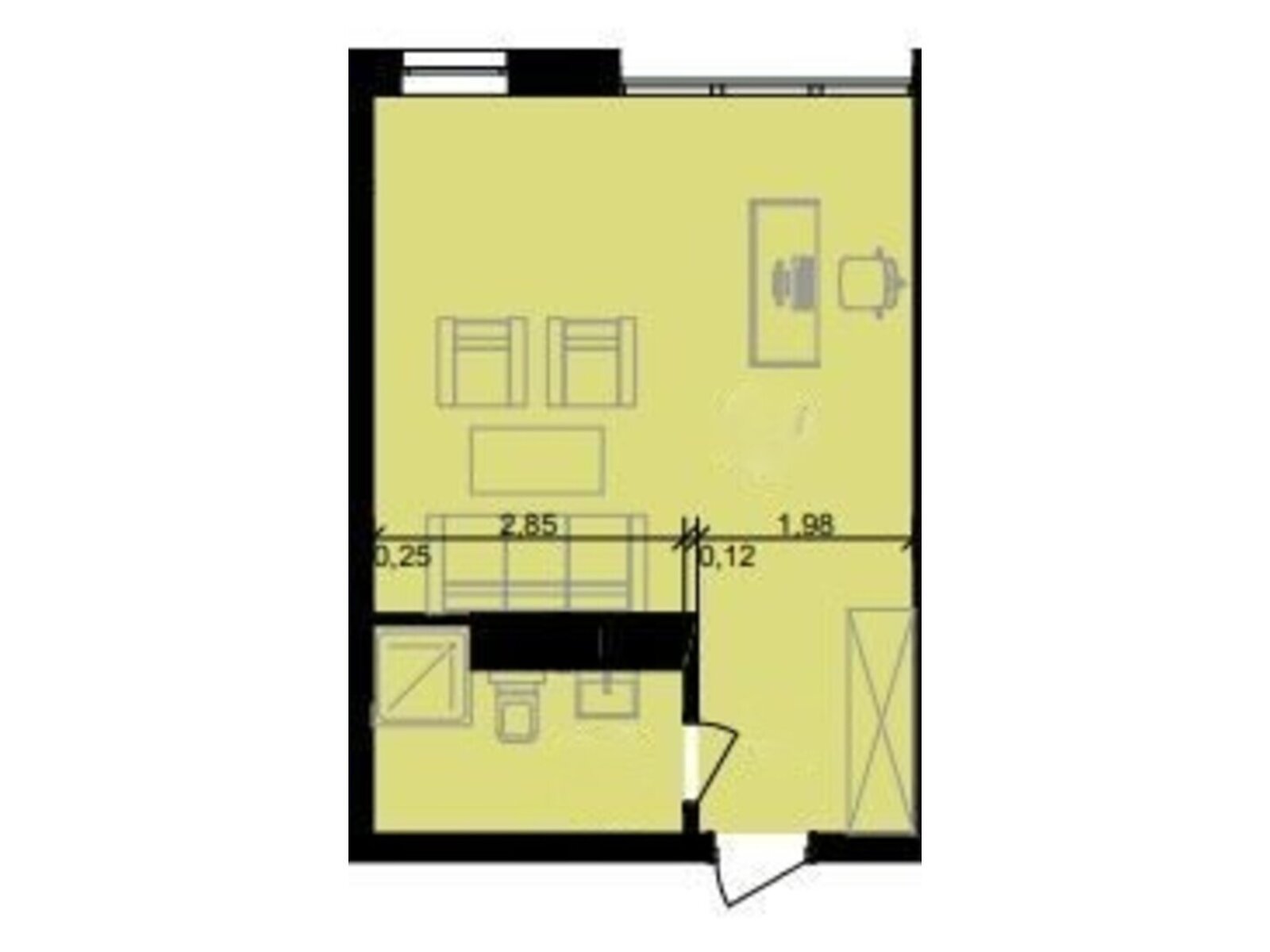 Офісне приміщення на 32.07 кв.м. в Тернополі фото 1