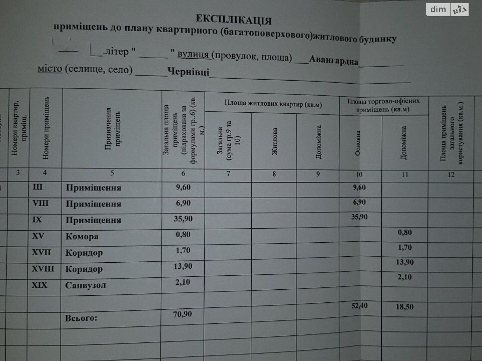 Офисное помещение на 71 кв.м. в Черновцах фото 1