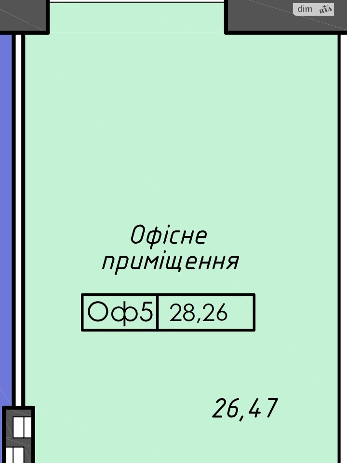 Офисное помещение на 28.26 кв.м. в Тернополе фото 1