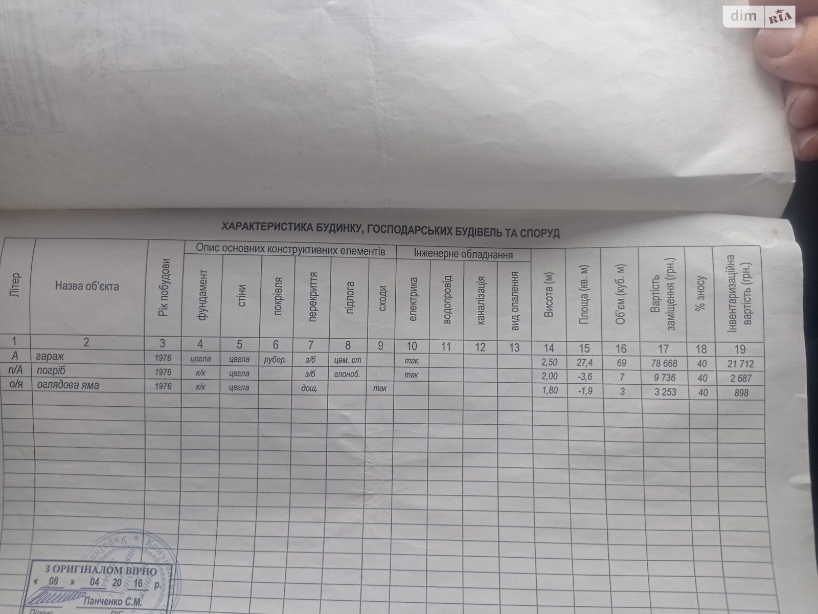 Отдельно стоящий гараж под легковое авто в Виннице, площадь 23.8 кв.м. фото 1