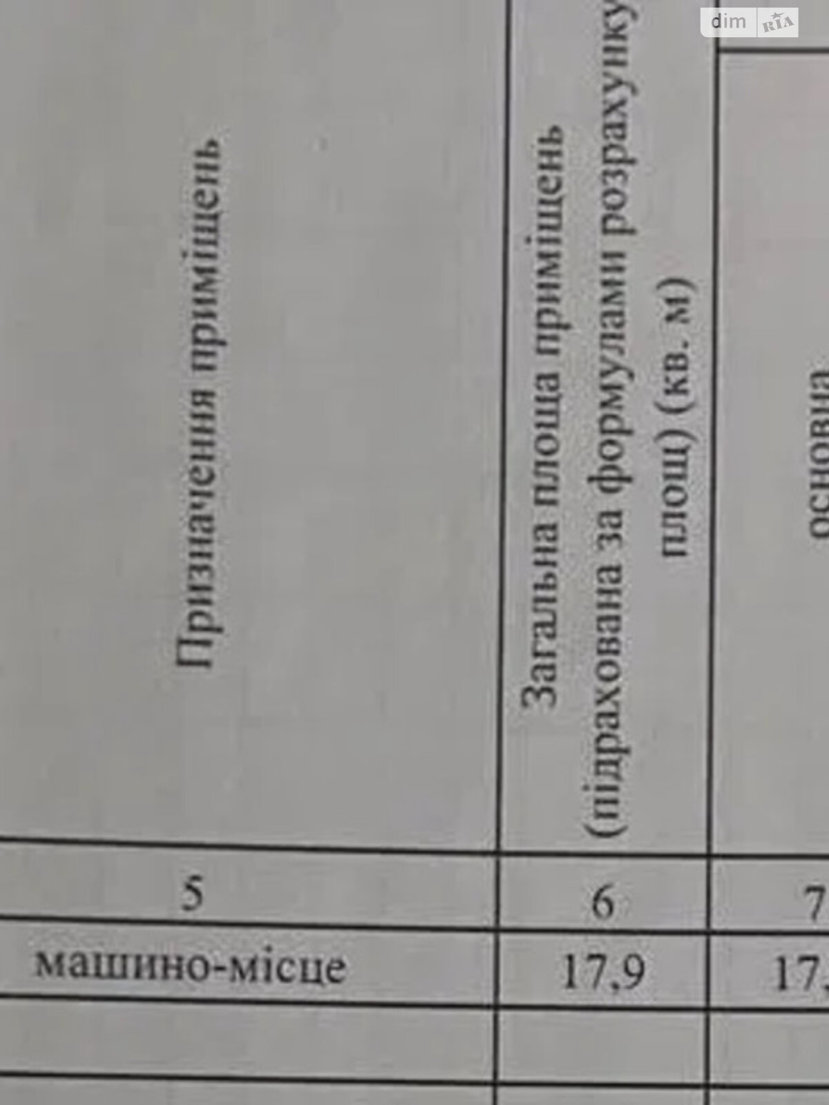 Место в подземном паркинге под легковое авто в Днепре, площадь 17.9 кв.м. фото 1