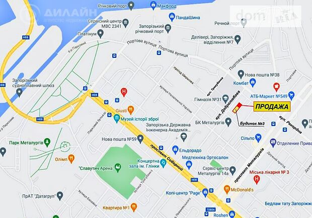 Комерційне приміщення в Запоріжжі, продаж по Добролюбова вулиця 3, район Вознесенівський (Орджонікідзевський), ціна: 48 000 долларів за об’єкт фото 1 Комерційне приміщення в Запоріжжі, продаж по Добролюбова вулиця 3, район Вознесенівський (Орджонікідзевський), ціна: 48 000 долларів за об’єкт фото 1