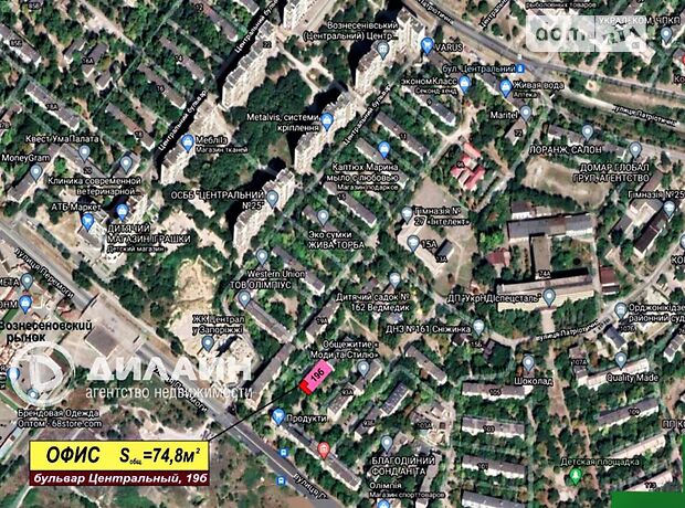 Помещение свободного назначения в Запорожье, продажа по Центральный бульвар 19б, район Вознесеновский (Орджоникидзевский), цена: 45 000 долларов за объект фото 1 Помещение свободного назначения в Запорожье, продажа по Центральный бульвар 19б, район Вознесеновский (Орджоникидзевский), цена: 45 000 долларов за объект фото 1