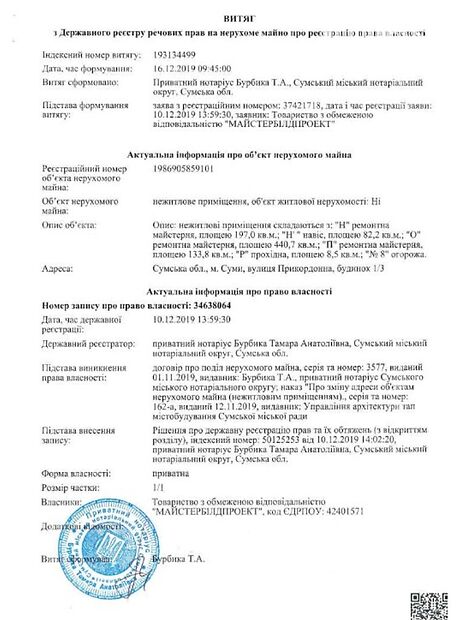 Виробниче приміщення в Сумах, продаж по б Прикордонна 1/3, район Зарічний, ціна: 70 000 долларів за об’єкт фото 1 Виробниче приміщення в Сумах, продаж по б Прикордонна 1/3, район Зарічний, ціна: 70 000 долларів за об’єкт фото 1