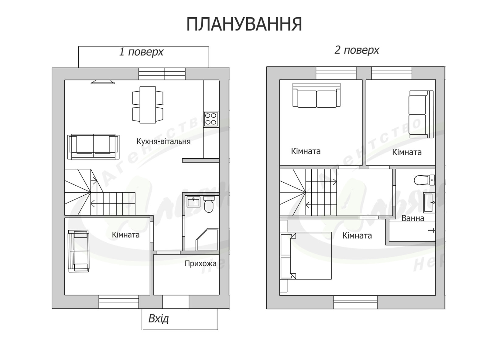 двоповерховий таунхаус, 100 кв. м, кирпич. Продаж у Агрономічному фото 1