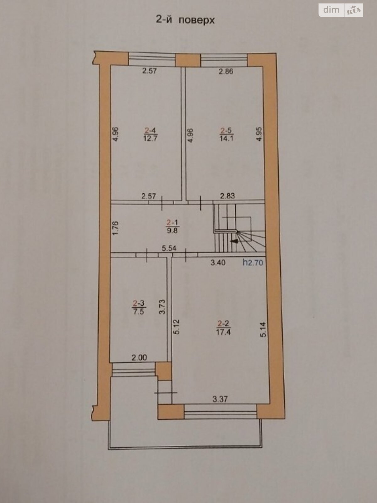 двоповерховий таунхаус, 123 кв. м, цегла. Продаж у Байківці фото 1