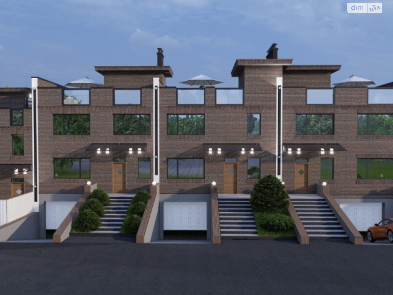 двухэтажный таунхаус, 119 кв. м, газобетон. Продажа в Буче фото 1