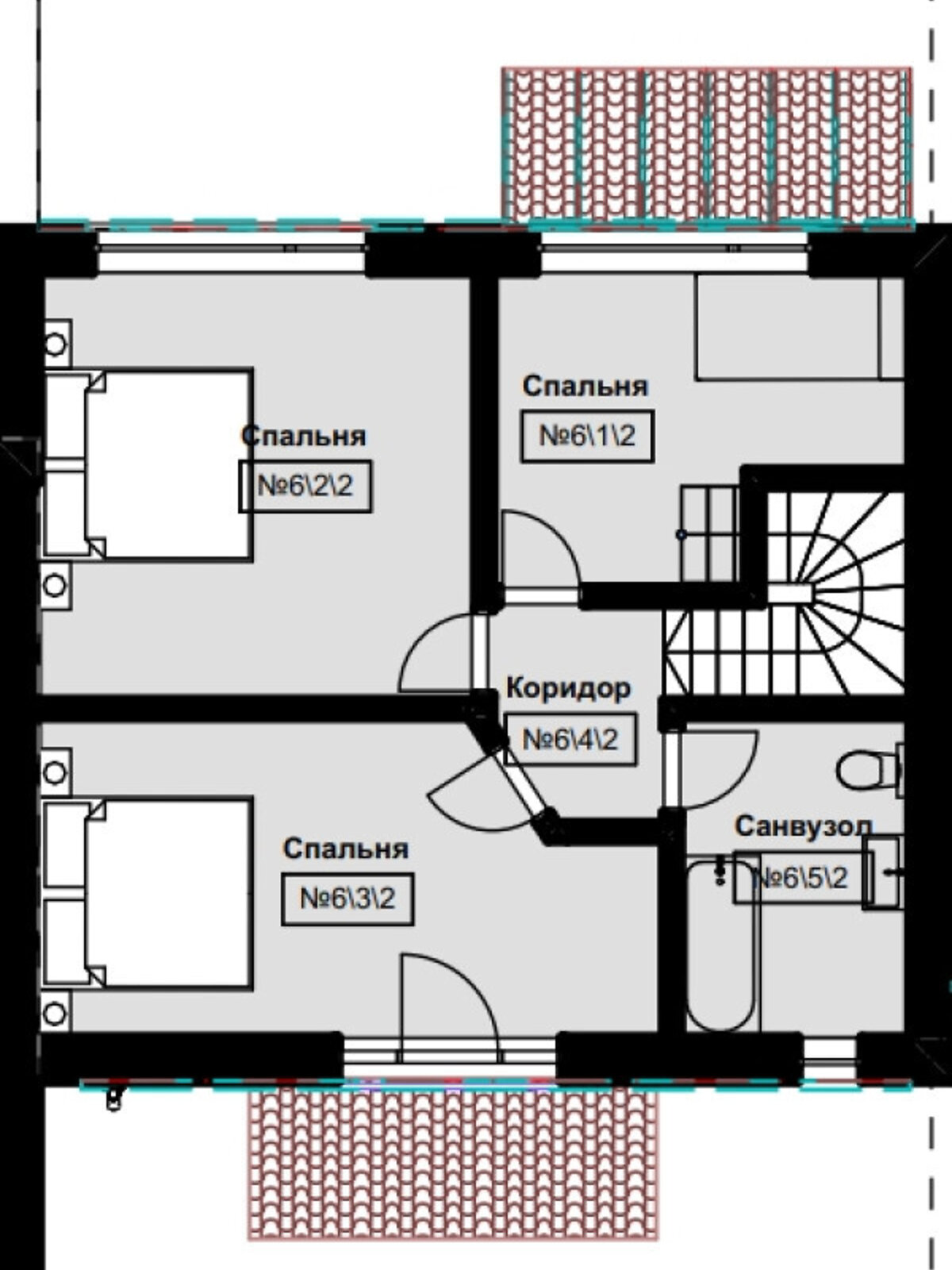 двоповерховий таунхаус, 165.3 кв. м, газобетон. Продаж у Бучі фото 1