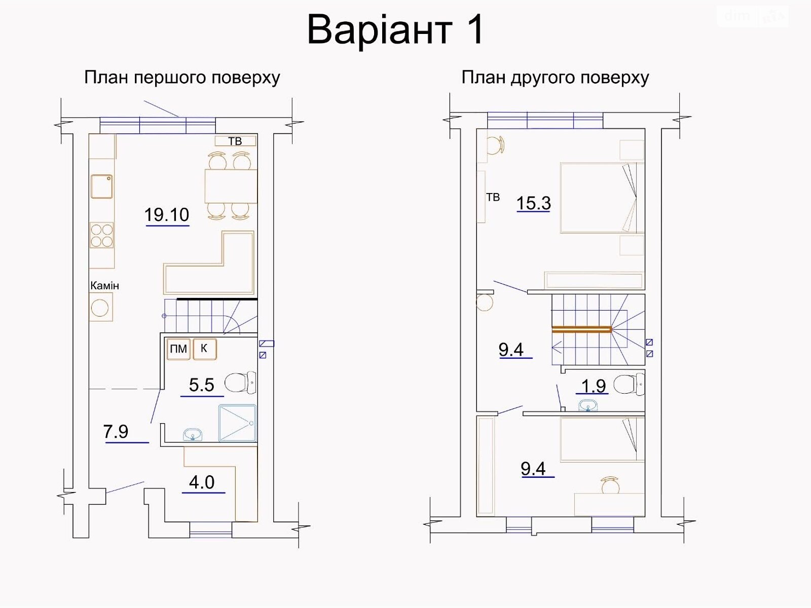 двоповерховий таунхаус, 76 кв. м, цегла. Продаж у Черкасах фото 1 двоповерховий таунхаус, 76 кв. м, цегла. Продаж у Черкасах фото 1