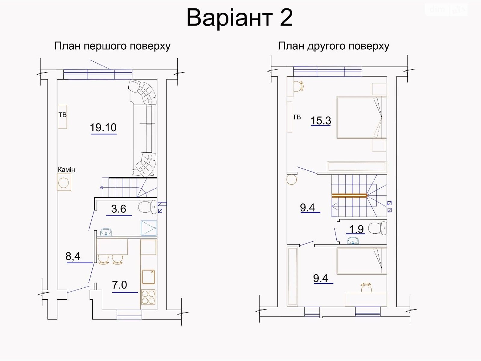 двоповерховий таунхаус, 76 кв. м, цегла. Продаж у Черкасах фото 1 двоповерховий таунхаус, 76 кв. м, цегла. Продаж у Черкасах фото 1