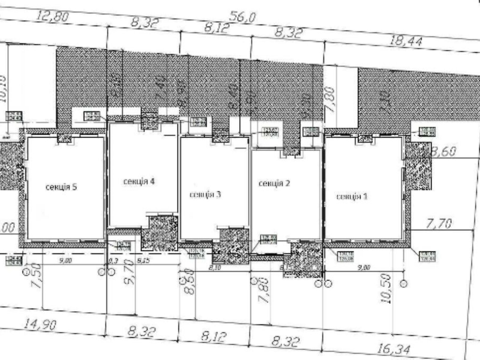 одноэтажный таунхаус, 98 кв. м, газобетон. Продажа в Днепре район 12 квартал фото 1