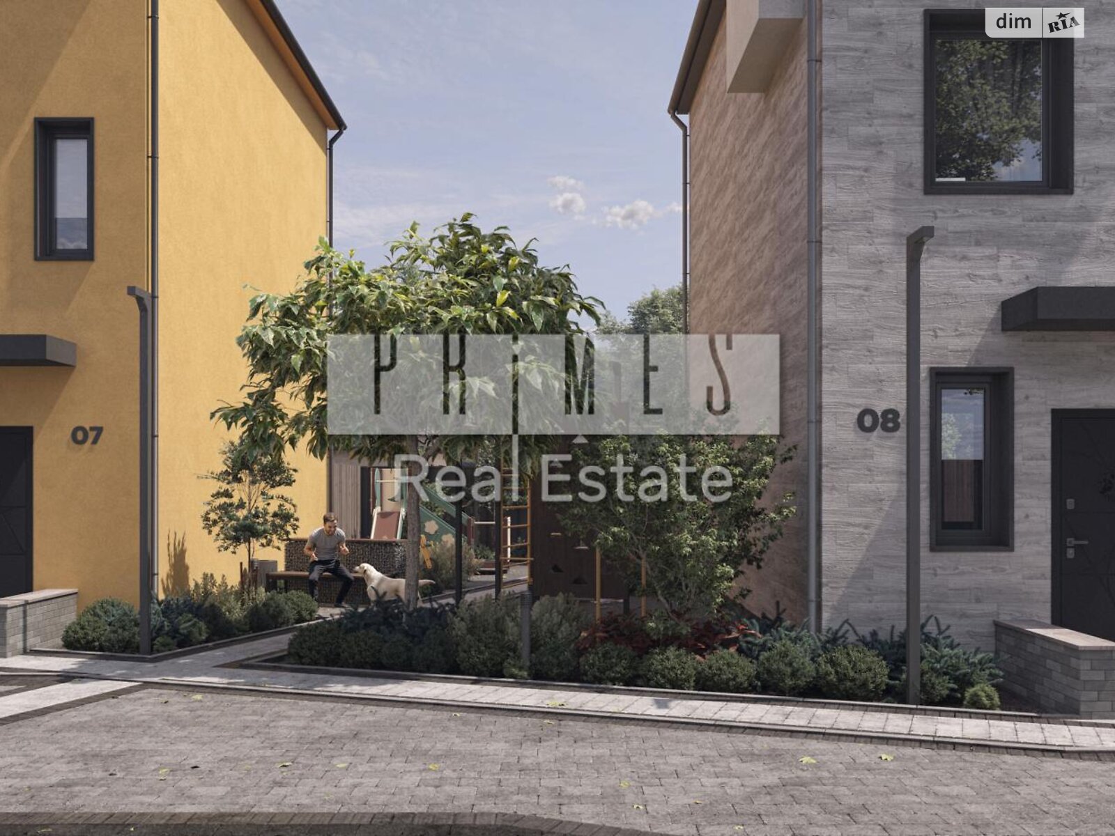 триповерховий таунхаус, 87 кв. м, газобетон. Продаж у Гатне фото 1