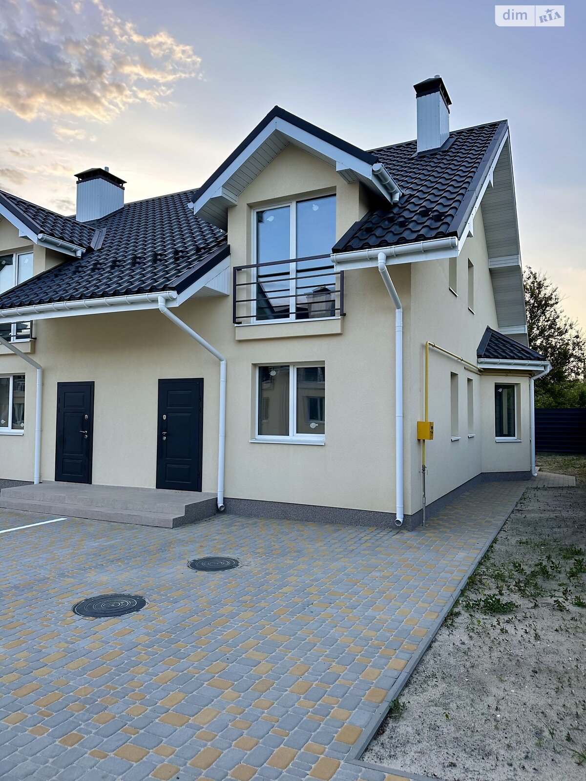 двоповерховий таунхаус, 110 кв. м, газобетон. Продаж у Гнідині фото 1 двоповерховий таунхаус, 110 кв. м, газобетон. Продаж у Гнідині фото 1