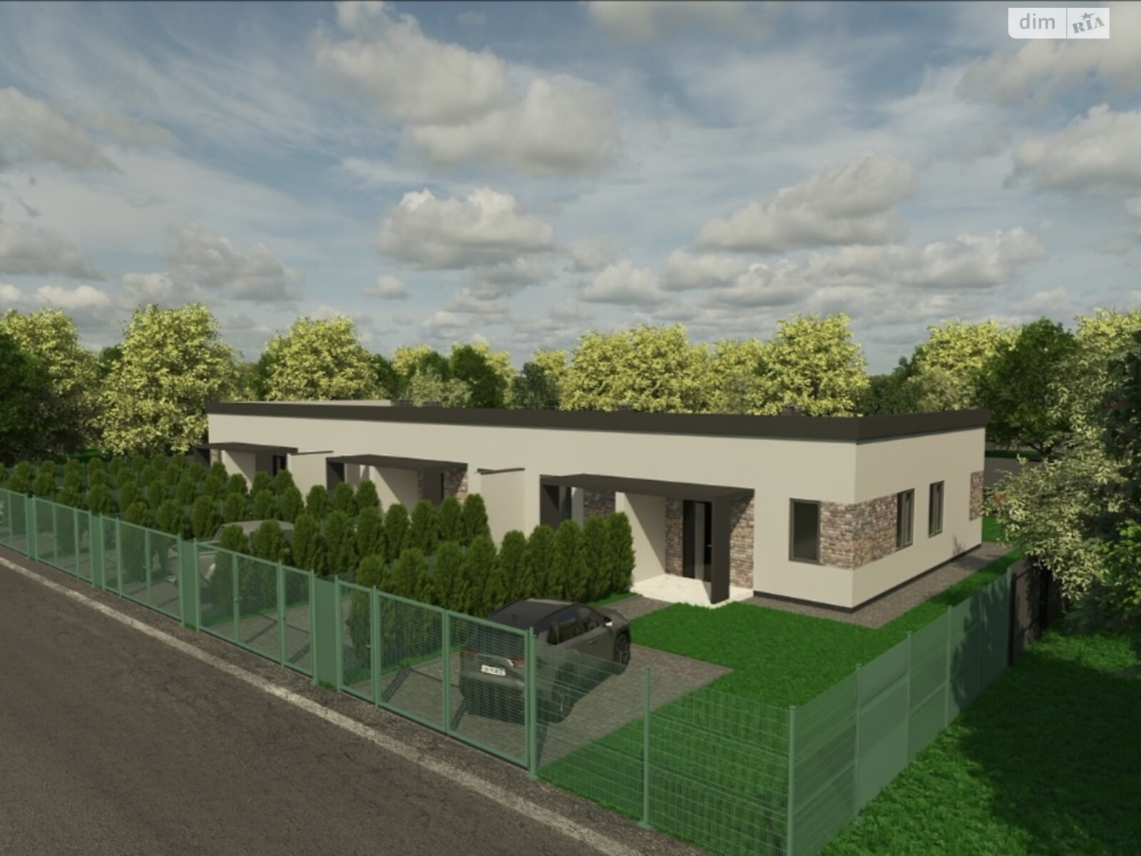 одноэтажный таунхаус, 62.5 кв. м, пеноблок. Продажа в Гостомеле фото 1