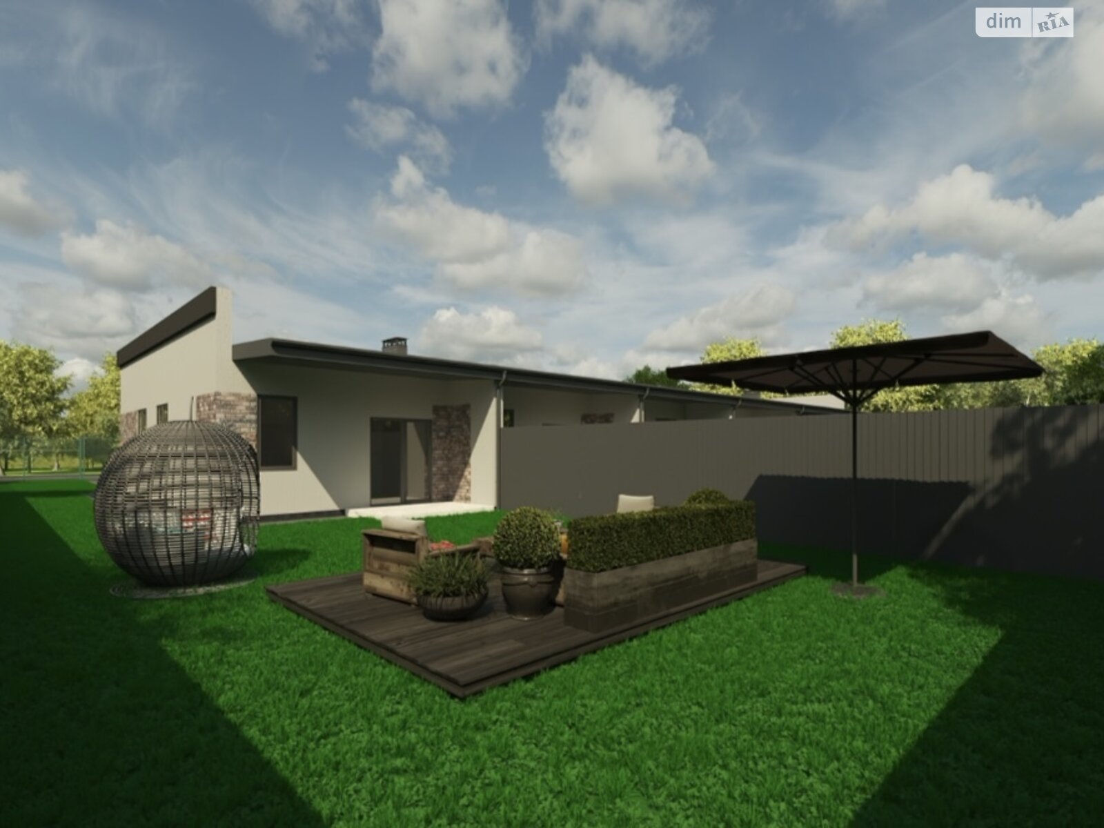 одноэтажный таунхаус, 62.5 кв. м, пеноблок. Продажа в Гостомеле фото 1