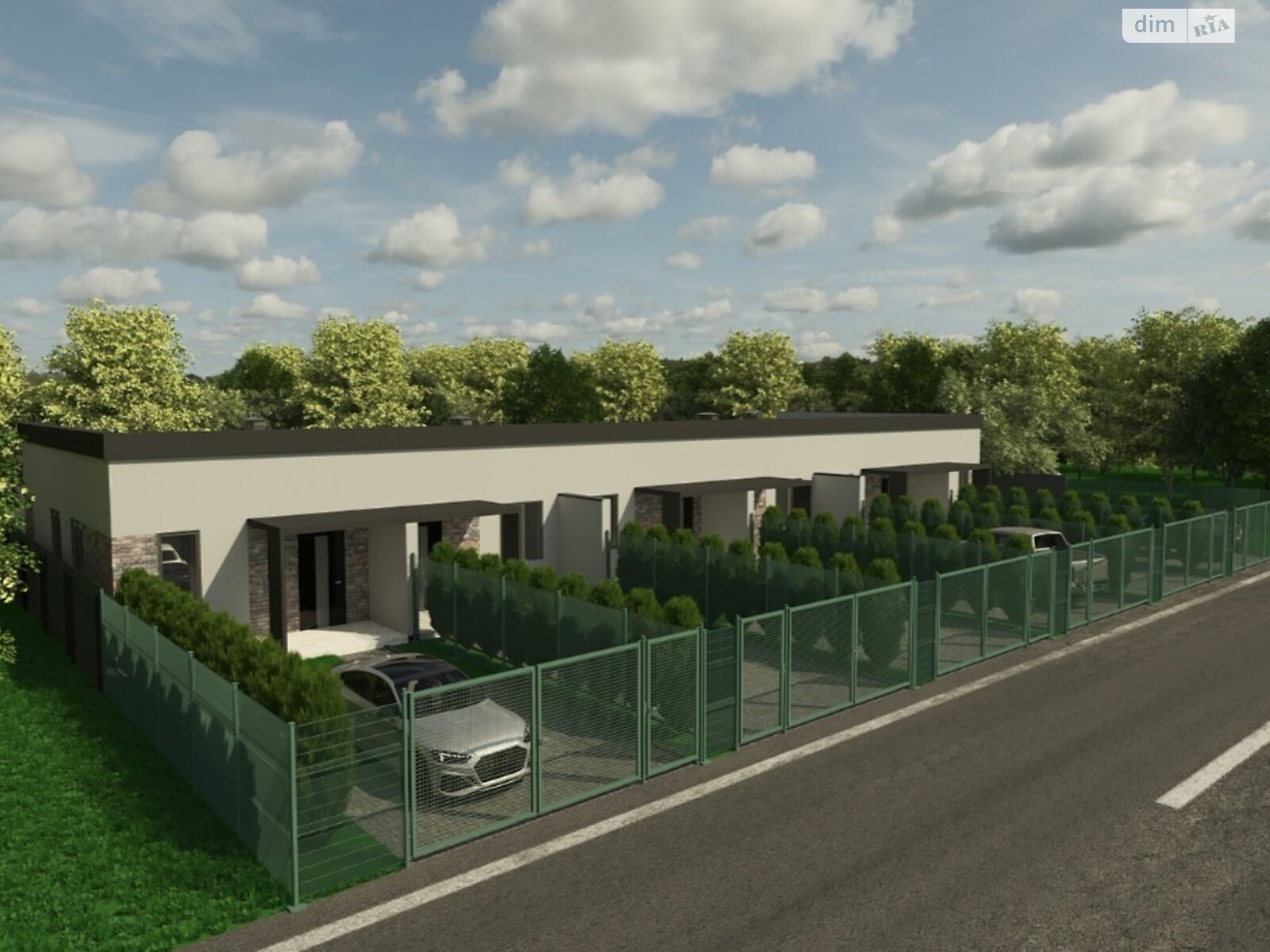 одноэтажный таунхаус, 62.5 кв. м, пеноблок. Продажа в Гостомеле фото 1