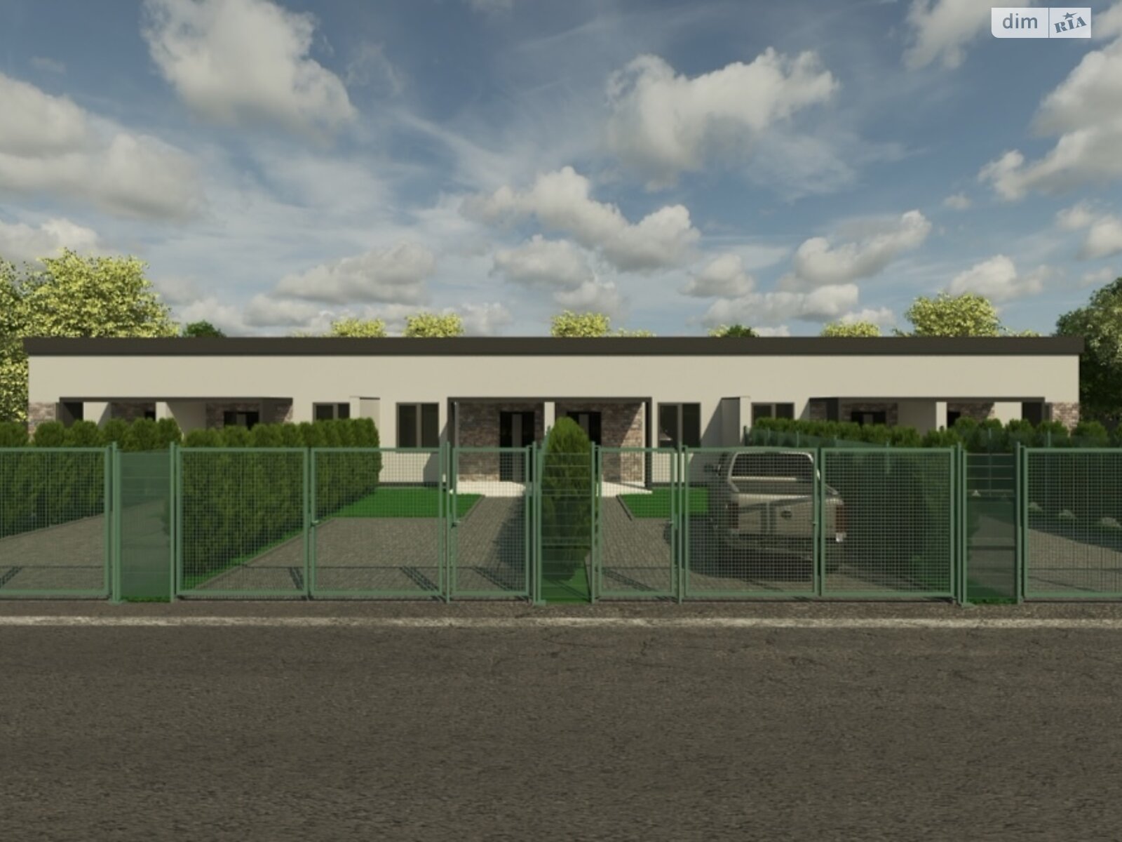 одноэтажный таунхаус, 62.5 кв. м, пеноблок. Продажа в Гостомеле фото 1