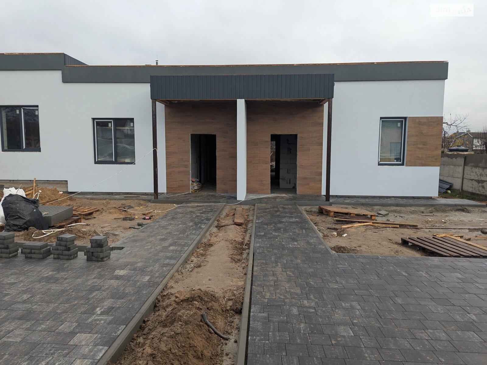 одноповерховий таунхаус, 62.8 кв. м, цегла. Продаж у Гостомелі фото 1