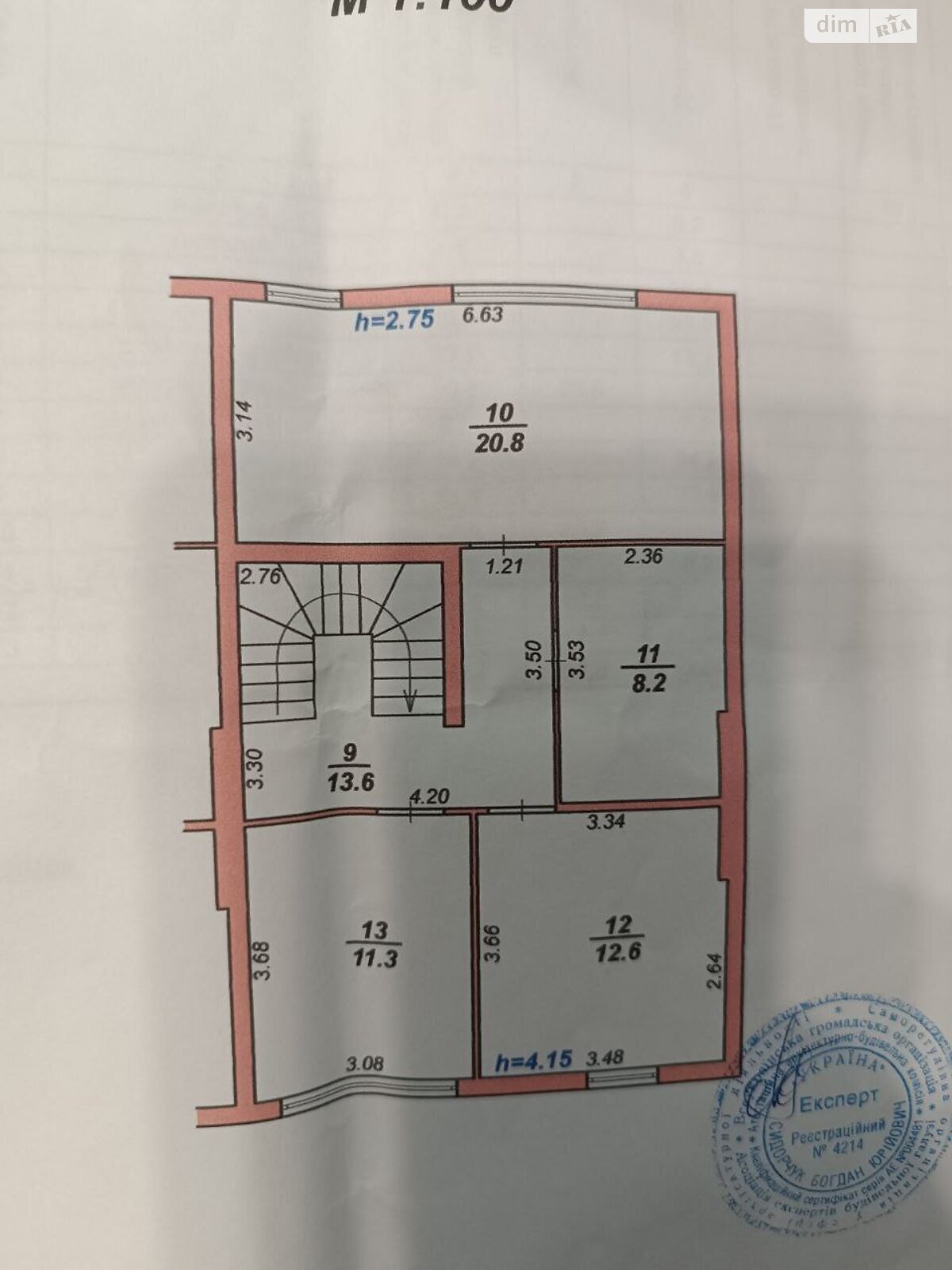 трехэтажный таунхаус, 190.4 кв. м, кирпич. Продажа в Хмельницком район Дубово фото 1