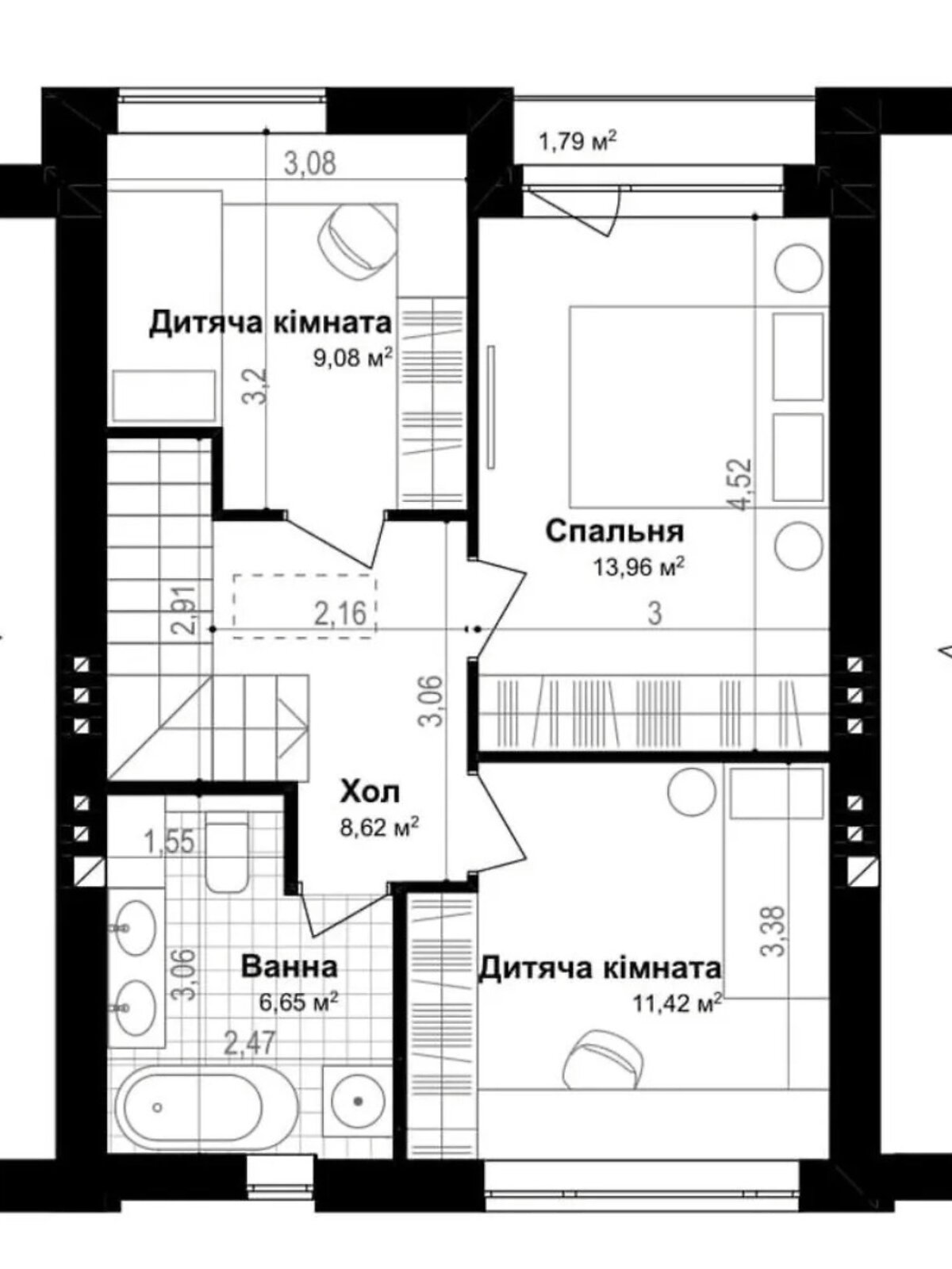 двоповерховий таунхаус, 94 кв. м, цегла. Продаж в Хмельницькому, район Виставка фото 1