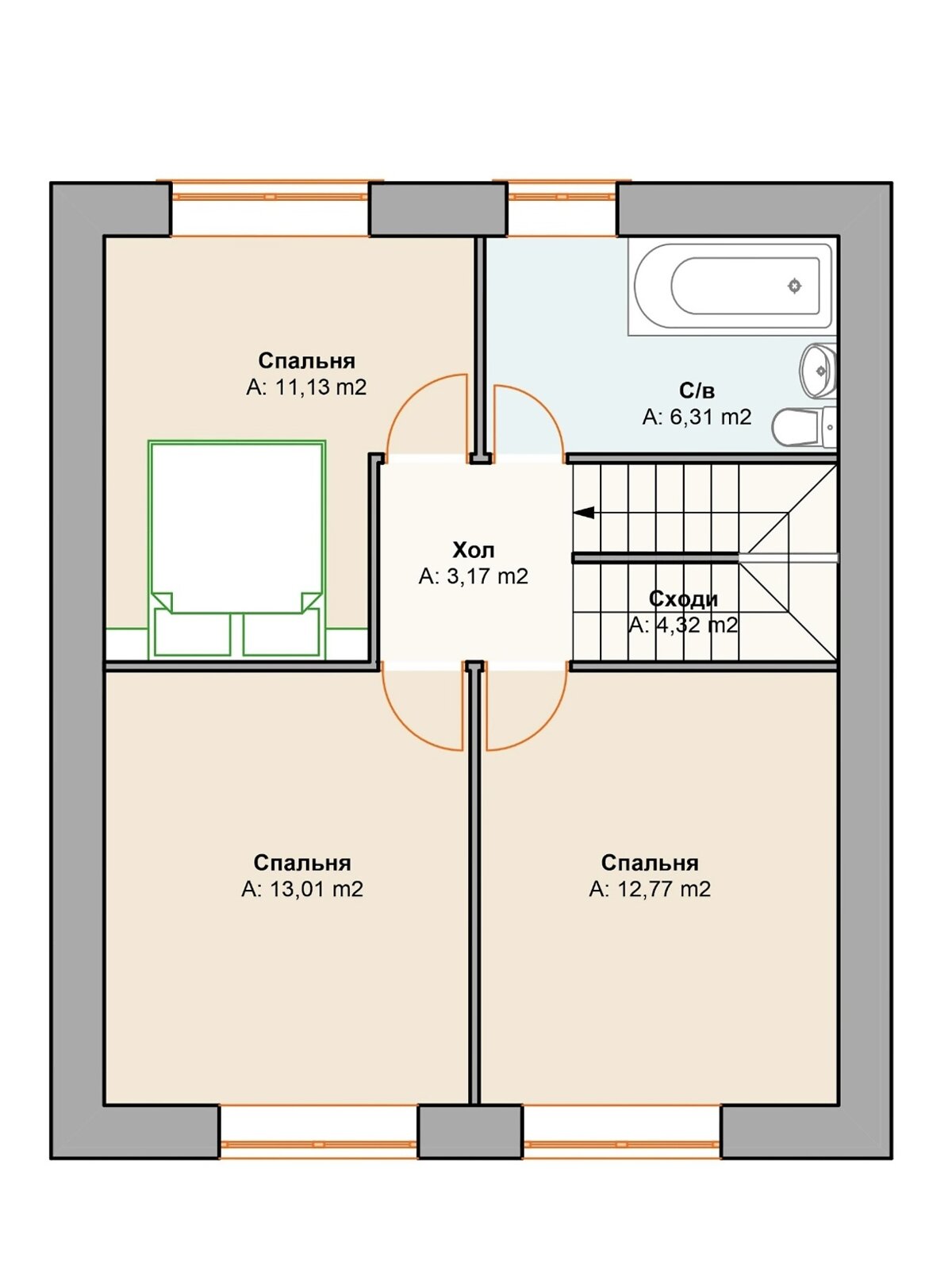 двухэтажный таунхаус, 100 кв. м, кирпич. Продажа в Ирпене фото 1 двухэтажный таунхаус, 100 кв. м, кирпич. Продажа в Ирпене фото 1