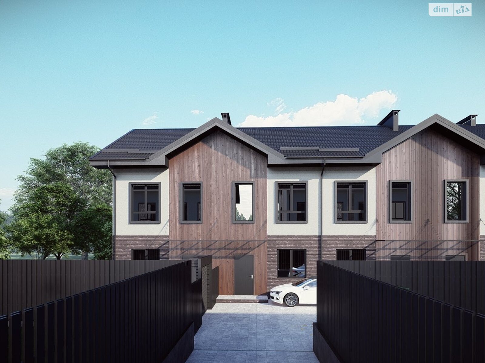 двоповерховий таунхаус, 86 кв. м, газобетон. Продаж у Ірпені фото 1