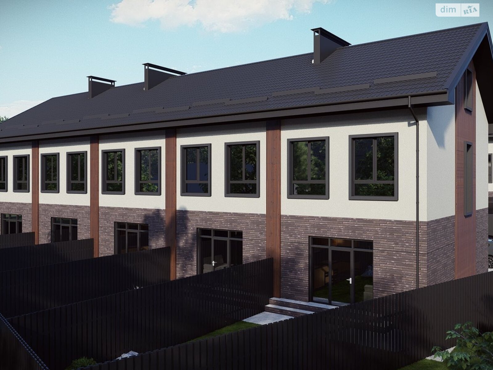 двоповерховий таунхаус, 86 кв. м, газобетон. Продаж у Ірпені фото 1